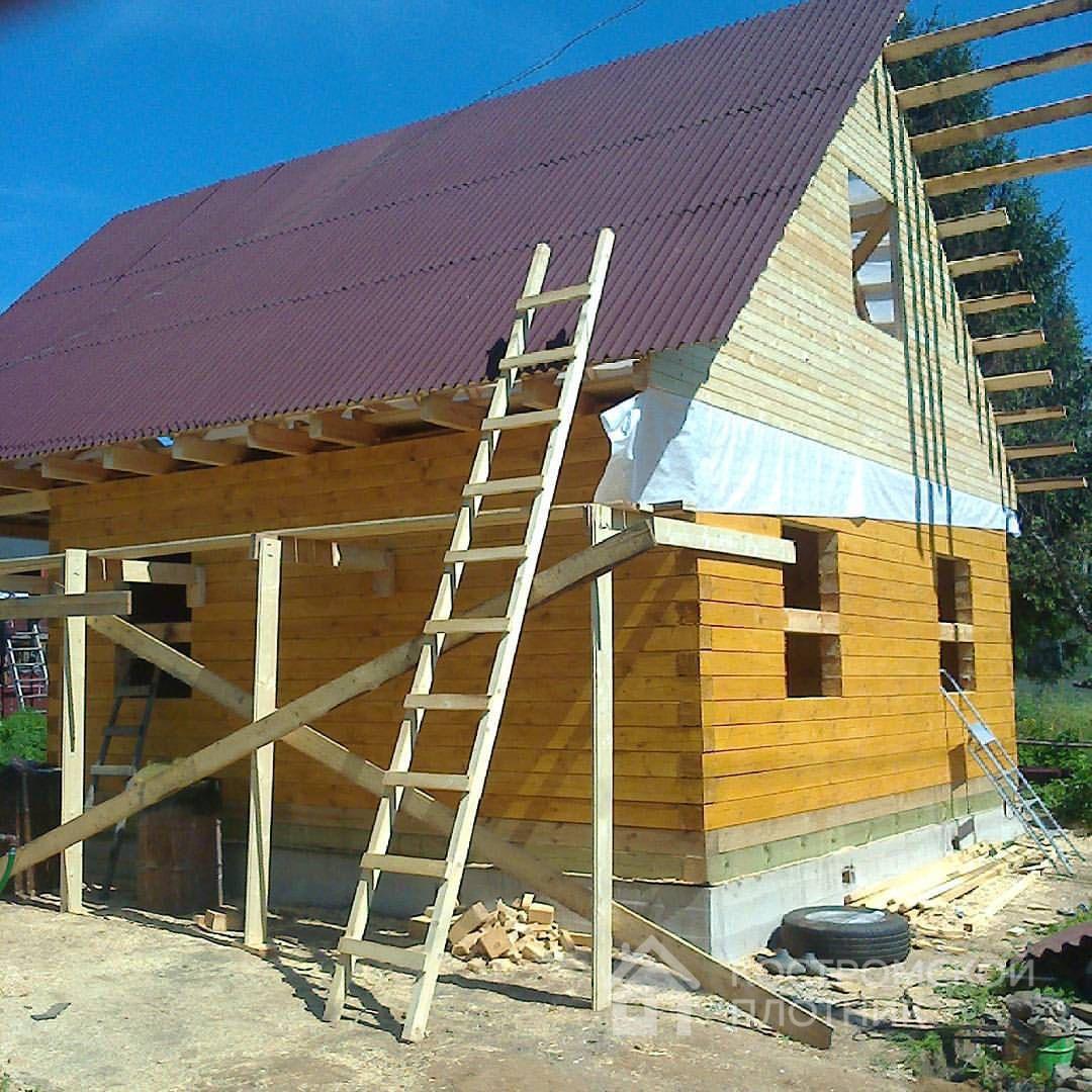 Дом 6×8 из бруса. с мансардой